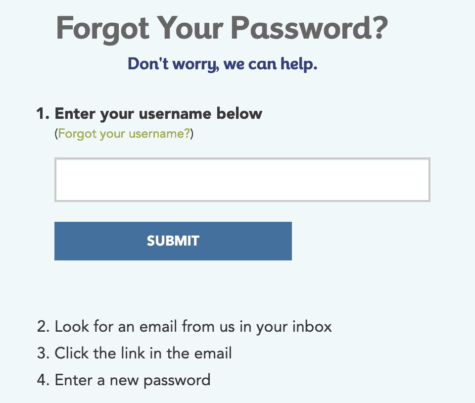What Should I Do If I Forget My Password – Fitzgerald Health Education